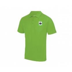 Polo Maille Respirante APTS Marquage à chaud Coeur et Dos Lime Gree...