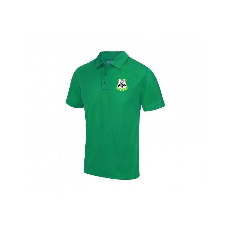 Polo Maille Respirante APTS Marquage à chaud Coeur et Dos vert Kell...