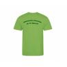 Tshirt Maille Respirante APTS Marquage à chaud Coeur et Dos vert Li...