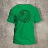Tshirt Vert Prairie Les Arts Souillent Logo Noir -