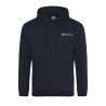Sweat Capuche Homme New French Navy Broderie coeur et Dos -  
