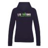 Sweat Capuche Zippé Femme New French Navy Broderie coeur et Dos -  