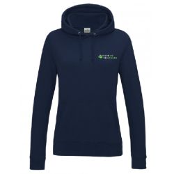 Sweat Capuche Femme New French Navy Broderie coeur et Dos -  