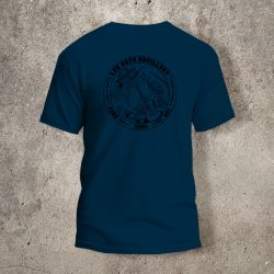 Tshirt Marine Les Arts Souillent Logo Noir - AVP Collections