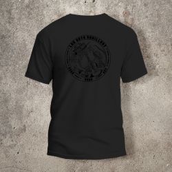 Tshirt Noir Les Arts Souillent Logo Noir - AVP Collections