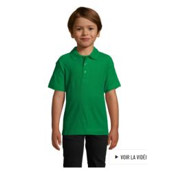 Polo Maille Coton APTS Brodé Coeur et Dos -