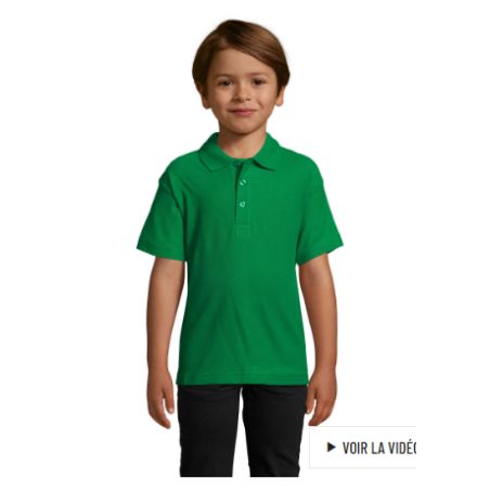 Polo Maille Coton APTS Brodé Coeur et Dos -