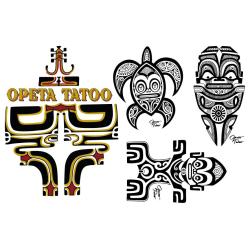 Planche Tattoo Marquisien temporaire 10x15