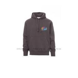 Sweat Capuche Flocage Coeur et Dos