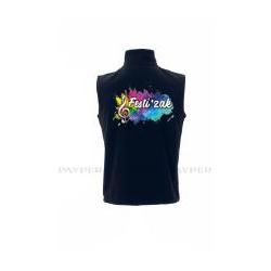 Veste Softshell sans manche Flocage Coeur et Dos