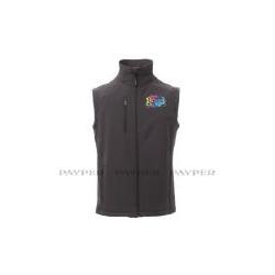 Veste Softshell sans manche Flocage Coeur et Dos