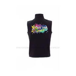 Veste Softshell Homme avec manche Flocage Coeur et Dos