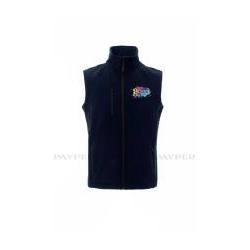 Veste Softshell Homme avec manche Flocage Coeur et Dos