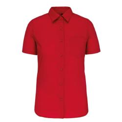 Chemise popeline Femme manches longues Logo Brodé contre coeur -