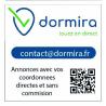 Panneau dormira.fr 15x15cm dibond 3mm