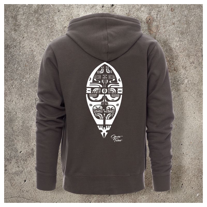 Sweat Shirt Gris Dos BOUCLIER - Sweat Shirt Gris Dos BOUCLIER -