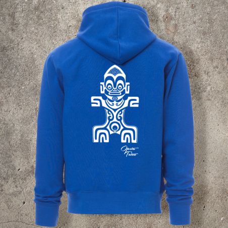 Sweat Shirt Bleu roi Dos TIKI 1 -  