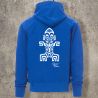 Sweat Shirt Bleu roi Dos TIKI 1 -  