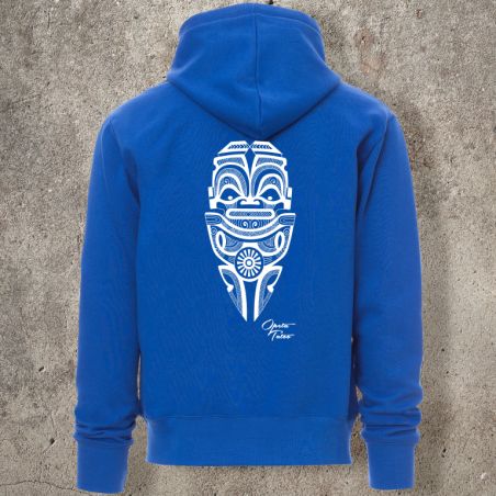 Sweat Shirt Bleu roi Dos TIKI 2 -  