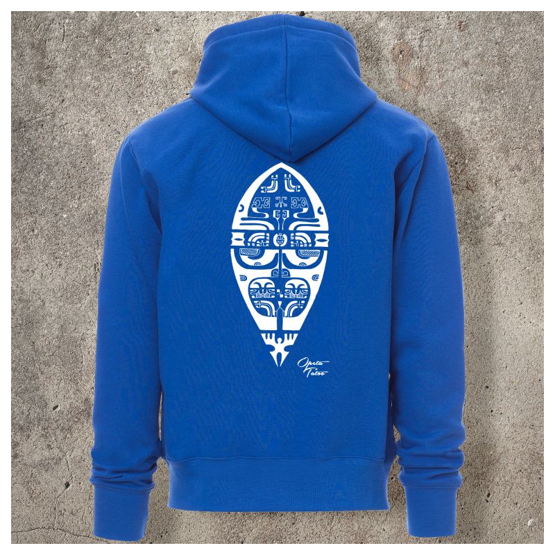Sweat Shirt Bleu roi Dos BOUCLIER -  