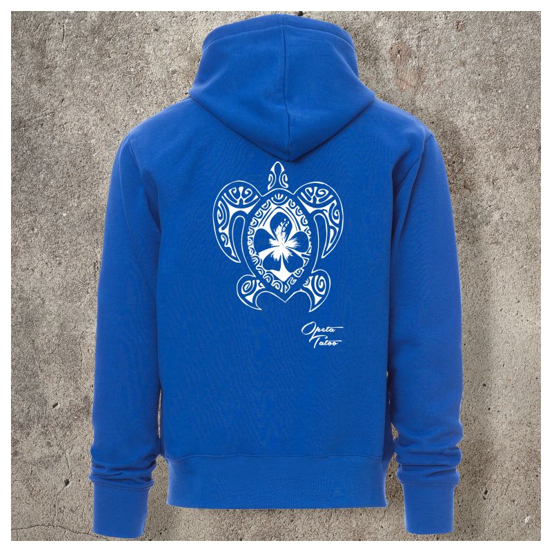 Sweat Shirt Bleu roi Dos TORTUE 2 - Sweat Shirt Bleu roi Dos TORTUE 2 -