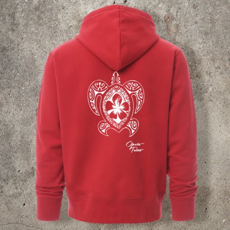 Sweat Shirt Rouge Dos TORTUE 2 -  