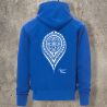 Veste Zippée Bleu roi Dos MANDALA 1 -  