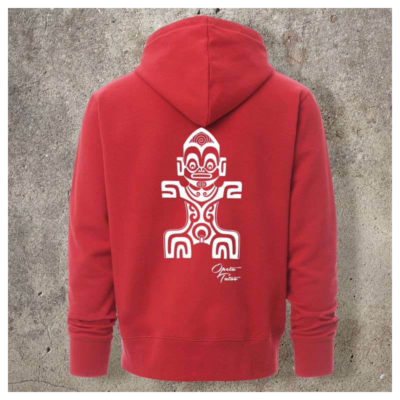 Veste Zippée Rouge Dos TIKI 1 - Veste Zippée Rouge Dos TIKI 1 -