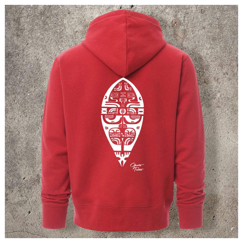 Veste Zippée Rouge Dos BOUCLIER - Veste Zippée Rouge Dos BOUCLIER -