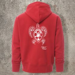 Veste Zippée Rouge Dos TORTUE 2 -  