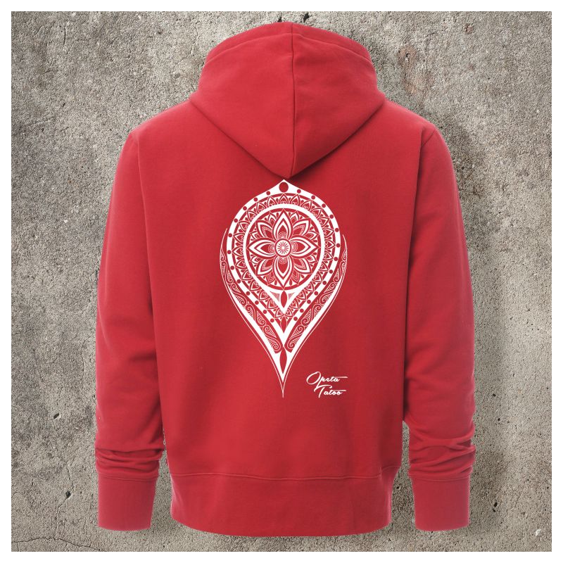 Veste Zippée Rouge Dos MANDALA 1 - Veste Zippée Rouge Dos MANDALA 1 -