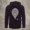 Veste Zippée Noir Dos MANDALA 1 -  