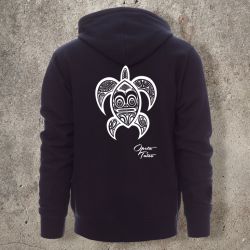 Veste Zippée Marine Dos TORTUE 1 -  