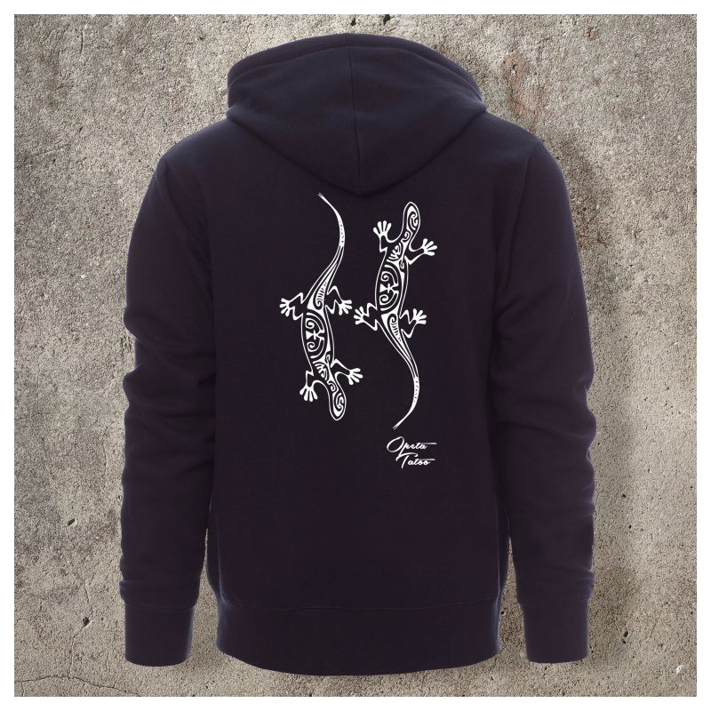 Veste Zippée Marine Dos LEZARDS - Veste Zippée Marine Dos LEZARDS -