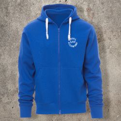 Veste Zippée Bleu roi Dos LEZARDS -  