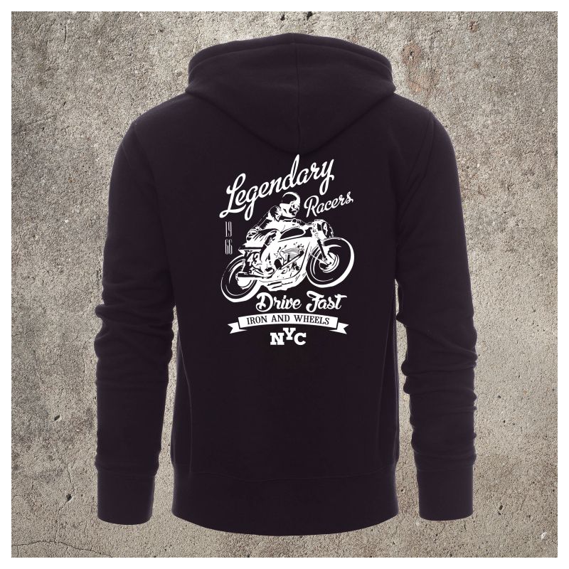 Sweat Shirt Noir Legendary Racers -  