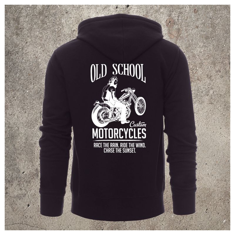 Sweat Shirt Noir Old School -  
