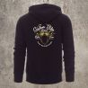 Veste Zippée Noir Custom Bike -  
