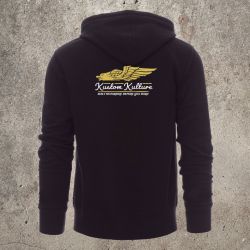 Veste Zippée Noir Kustom Kulture -  