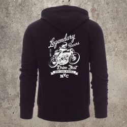 Veste Zippée Noir Legendary Racers -  