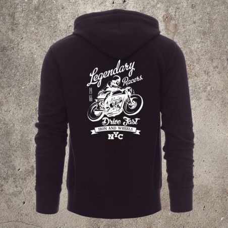 Veste Zippée Noir Legendary Racers -  