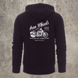 Veste Zippée Noir Iron Wheels -  