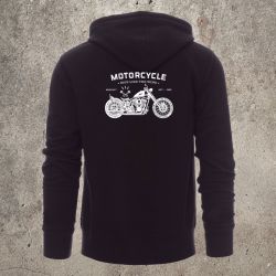 Veste Zippée Noir Motorcycle -  