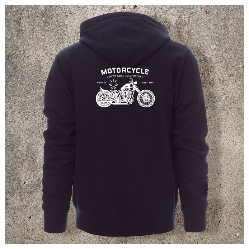 Sweat Shirt Marine Motorcycle - Sweat Shirt Marine Motorcycle -