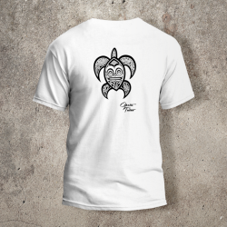 Tshirt Tortue Dos Blanc - AVP Collections