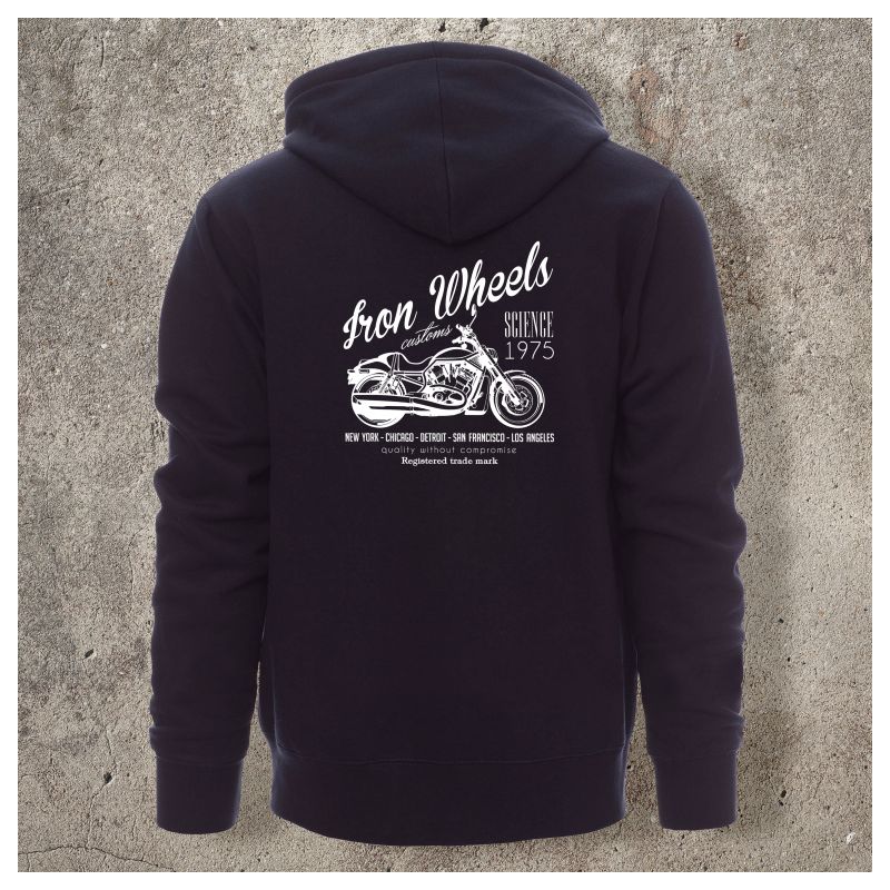 Sweat Shirt Marine Iron Wheels - Sweat Shirt Marine Iron Wheels -