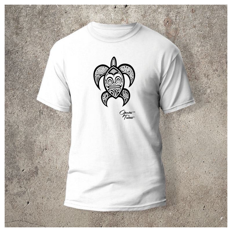 Tshirt Tortue Devant Blanc - Tshirt Tortue Devant Blanc -