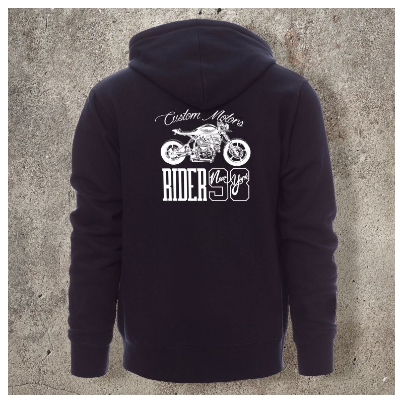 Veste Zippée Marine Custom Motors - Veste Zippée Marine Custom Motors -