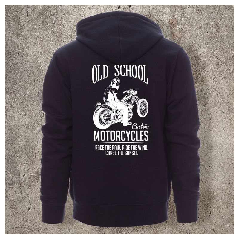 Veste Zippée Marine Old School - Veste Zippée Marine Old School -