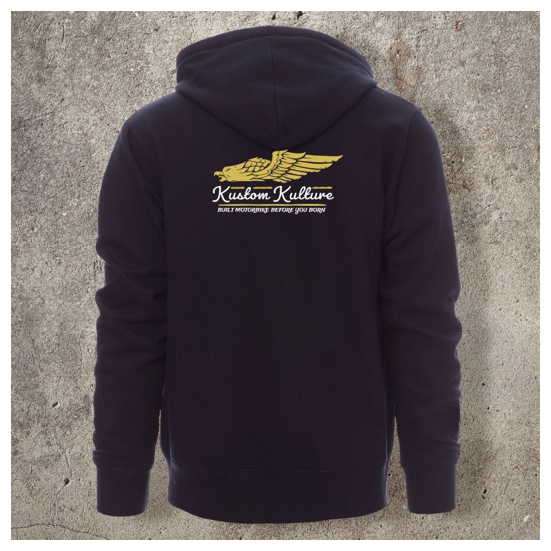 Veste Zippée Marine Kustom Kulture - Veste Zippée Marine Kustom Kulture -